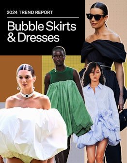 bubble skirts and dresses 2024 fashion trend