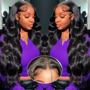 28 Inch 5×5 Wear and Go Glueless Wigs Human Hair Pre Plucked Pre Cut 5×5 HD Lace Closure Wigs Human Hair 180% Density Body Wave Lace Front Wigs Human Hair for Women Lace Front Wigs Human Hair