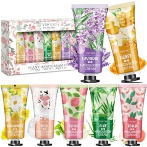 7 Pack Hand Cream Gifts Set For Women,Hand Lotion Travel Size in Bulk for Dry Cracked Hands,Mini Hand Lotion for Mother’s Day Gifts,Birthday Gifts,Baby Shower Party Favors