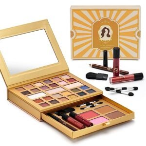 All-in-One Makeup Kit – Perfect Set for Women, Teens, and Beginners! Travel-Friendly Palette with 24 Eyeshadows, Lip Glosses, Brushes, and Mirror – Your Ultimate Makeup Solution!