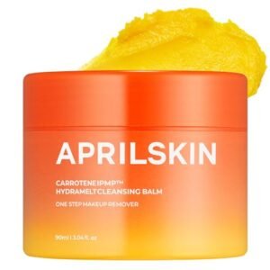 Aprilskin Carrotene IPMP Hydromelt Cleansing Makeup Remover Oil Balm | Vegan | Blackheads Remover | Non-comedogenic | Korean Makeup Cleanser | Korean Skin Care | Kbeauty | 3.04 fl.oz