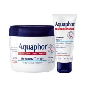 Aquaphor Healing Ointment – Variety Pack, Moisturizing Skin Protectant For Dry Cracked Hands, Heels and Elbows – 14 oz. jar + 1.75 oz. tube