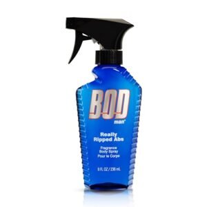 BOD man Fragrance Body Spray, Really Ripped Abs, 8 Fl Oz (Pack of 1) , Color: clear