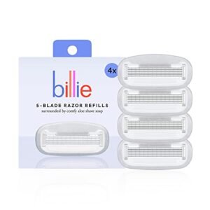 Billie Women’s Razor Refill Blades 5-Blade Cartridges – 4 count