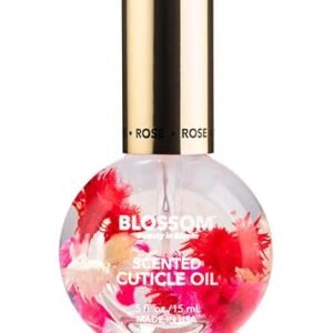 Blossom Hydrating, Moisturizing, Strengthening, Scented Cuticle Oil, Infused with Real Flowers, Made in USA, 0.42 fl. oz, Rose