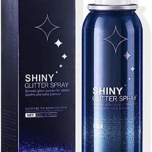 Body Glitter Spray for Hair and Body, Hairspray for Clothes, Long-Lasting Body Shimmer Spray Suitable for Stage, Festival Rave and Makeup Prom 2.11 Fl Oz