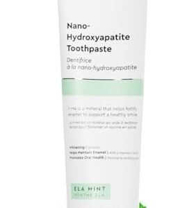 Boka Fluoride Free Toothpaste – Nano Hydroxyapatite, Remineralizing, Sensitive Teeth, Whitening – Dentist Recommended for Adult & Kids Oral Care – Ela Mint Natural Flavor, 4oz 1 Pk – US Manufactured