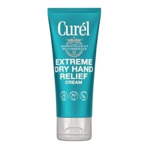 Curel Extreme Dry Hand Dryness Relief, Travel Size Hand Cream, Easily Absorbed for Long-Lasting Relief after Washing Hands, with Eucalyptus Extract, 3 Ounces