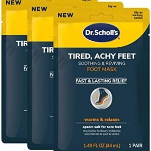 Dr. Scholl’s® Tired, Achy Feet Soothing & Reviving Foot Mask, 3 Pair, Warming Booties