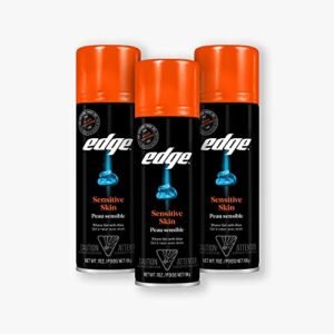 Edge Shave Gel for Men, Sensitive Skin with Aloe, 7oz (3 Pack) – Shaving Gel For Men That Moisturizes, Protects and Soothes To Help Reduce Skin Irritation