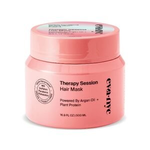 Eva NYC Therapy Session Hair Mask | Deep Conditioning Hair Mask | Made With Argan Oil and Plant Protein To Hydrate Hair | 16.9 fl oz