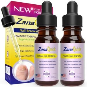 Extra Strength Toenail & Fingernail Repair Drops – Nail Care Renewal for Thick, Damaged & Discolored Nails – 2 Pack