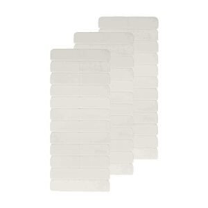 Full Shine Replaceable Tape Tabs No-Residue Tape for Extensions Human Hair 3 Sheets White Tape Tab,36pcs