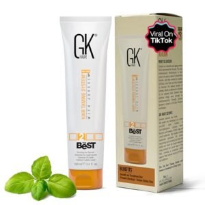 GK HAIR Global Keratin The Best (3.4 Fl Oz/100ml) Smoothing Keratin Hair Treatment – Professional Brazilian Complex Blowout Straightening For Silky Smooth & Frizz Free Hair