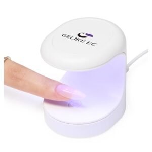 Gelike EC Mini LED Nail Lamp,UV Light for Nails Easy and Flash Cure Light For Nail Extension System,Portable USB Nail Dryer for Travel Manicure UV LED Light for Gel Nail Art DIY Nail Art