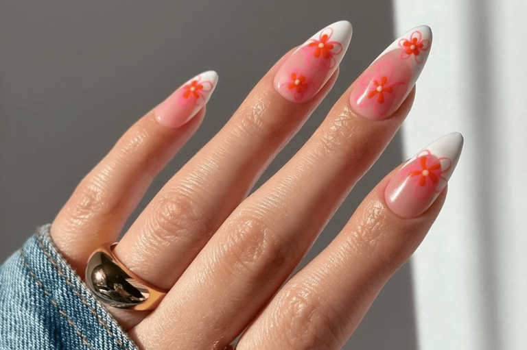 Get Inspired with Almond French Tip Nail Designs