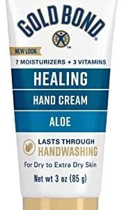 Gold Bond Healing Hand Cream, 3 oz., With Aloe, Moisture That Lasts Through Handwashing