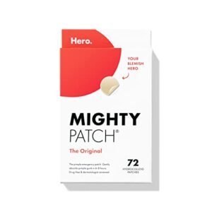 Hero Cosmetics Mighty Patch™ Original Patch – Hydrocolloid Acne Pimple Patch for Covering Zits and Blemishes, Spot Stickers for Face and Skin (72 Count)