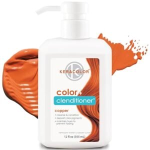 Keracolor Clenditioner Hair Dye (20 Colors) Semi Permanent Hair Color Depositing Conditioner, 12 Fl Oz