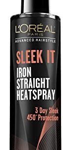 L’Oréal Paris Advanced Hairstyle Sleek It Iron Straight Heat Spray, 5.7 Ounce