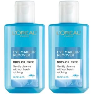 L’Oreal Paris Clean Artiste Oil Free Eye Makeup Remover, 2 Count