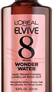 L’Oreal Paris Elvive 8 Second Wonder Water Lamellar, Rinse out Moisturizing Hair Treatment for Silky, Shiny Looking Hair, 6.8 FL; Oz