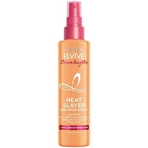 L’Oreal Paris Elvive Dream Lengths Heat Slayer Pre-Iron Spray Leave-In, 4.4 Ounce