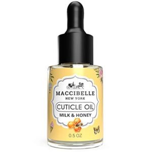 Maccibelle Cuticle Oil 0.5 oz – Heals Dry Cracked Cuticles (Milk & Honey)