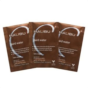 Malibu C Hard Water Wellness Hair Remedy – Removes Hard Water Deposits & Impurities from Hair – Contains Vitamin C Complex for Hair Shine + Vibrancy