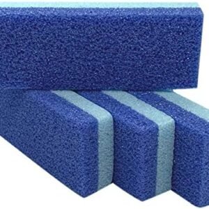 Maryton Foot Pumice Stone for Feet Hard Skin Callus Remover and Scrubber (Pack of 4) (Blue)