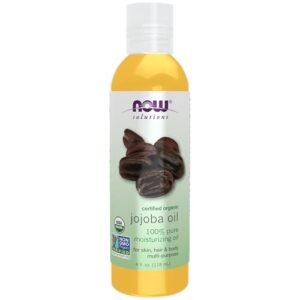 NOW Solutions, Organic Jojoba Oil, Moisturizing Multi-Purpose Oil for Face, Hair and Body, 4-Ounce