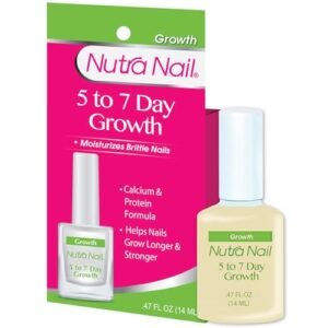 Nutra Nail 5 to 7 Day Growth Treatment – Fast Keratin Nail Hardener & Nail Strengthener for Thin Nails, Brittle & Damaged (0.47 Fl Oz)