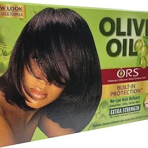 ORS Olive Oil Built-In Protection Full Application No-Lye Hair Relaxer – Extra Strength Kit (Pack of 1)