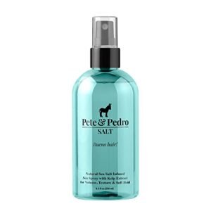 Pete & Pedro SALT – Natural Sea Salt Spray for Hair Men & Women, Adds Instant Volume, Texture, Thickness, & Light Hold | Texturizing & Thickening | As Seen on Shark Tank, 8.5 oz.