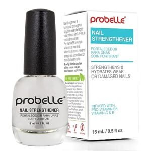 Probelle Nail Strengthening Formula, Nail Growth & Conditioning, Stops Splits, Chips, Cracks & Strengthens Nails, Clear