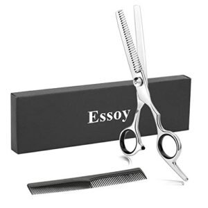 Professional Thinning Shears Hair Cutting Teeth Scissors(6.5-Inches),Stainless Steel Haircut Scissor with Fine Adjustment Screw for Home Salon,Barber Hairdressing Scissor for Women Men Kids