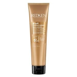 Redken All Soft Moisture Restore Leave-In Treatment | Hyaluronic Acid Primer| Hair Treatment for Dry and Brittle Hair | Humidity, Heat and Frizz Protection | For Soft and Smooth Hair