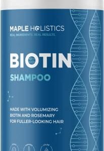 Rosemary and Biotin Shampoo for Thinning Hair – Vegan Volumizing Shampoo for Fine Hair with Argan and Tea Tree Oil – Paraben Silicone and Sulfate Free Shampoo for Dry Damaged Weak and Thin Hair Care