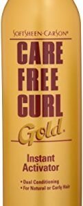 SoftSheen-Carson Care Free Curl Gold Instant Activator, for Natural and Curly Hair, Softens and Hydrates, Moisturizes Hair and Great for Easy Combing, 16 fl oz