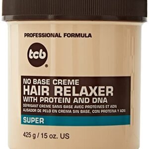 TCB No Base Creme Hair Relaxer with Protein and DNA Super 15.oz