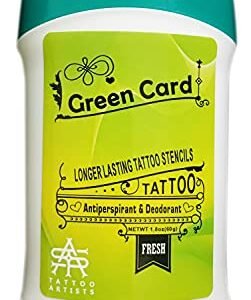 Tattoo Transfer Stick, Tattoo Skin Solution Soap Cream Gel for Transfer Stickers Paper Machine Stencils, Temporary Tattoo Supplies Accessories, Clean Dry Protection Antiperspirant Deodorant; ZYG