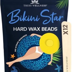 Tress Wellness Hard wax beads for hair removal – For sensitive skin – Bikini Star 1.2lb