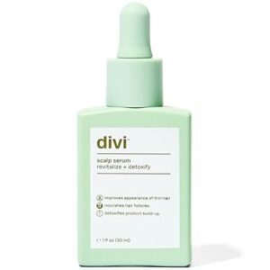 divi Scalp Serum, Revitalize and Detoxify, Aids against hair-thinning, nourishes hair follicles, detoxifies product build-up (30 ml)