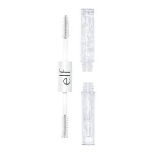 e.l.f. Clear Brow & Lash Mascara, Dual-Sided Clear Brow Gel & Mascara, Long-Wear Conditioning Formula, 0.084 Fl Oz