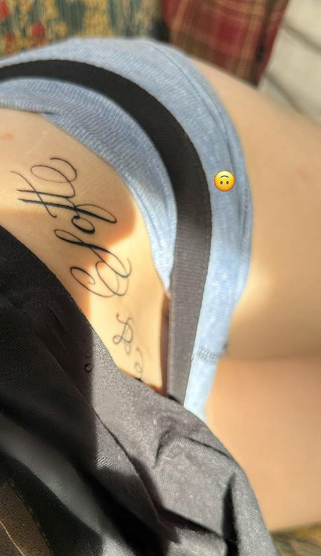 Billie Eilish reveals intricate hip tattoo on Instagram Story