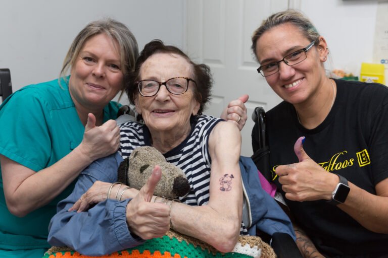 89-year-old fulfills lifelong dream with first tattoo